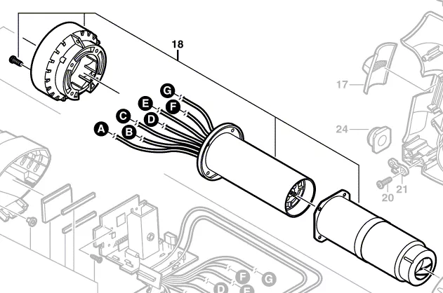 élément de chauffe réf. 1 609 203 H73 BOSCH